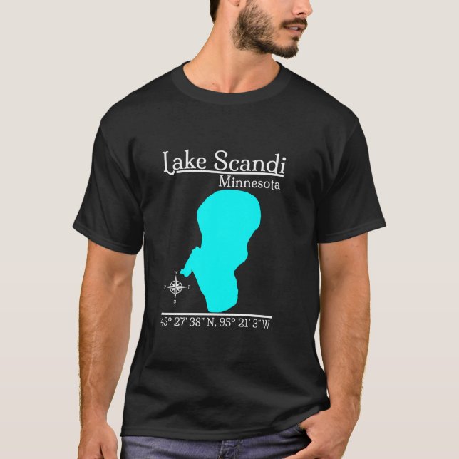 Camiseta Lago Scandi Minnesota Long Sleeve T Shirt (Frente)