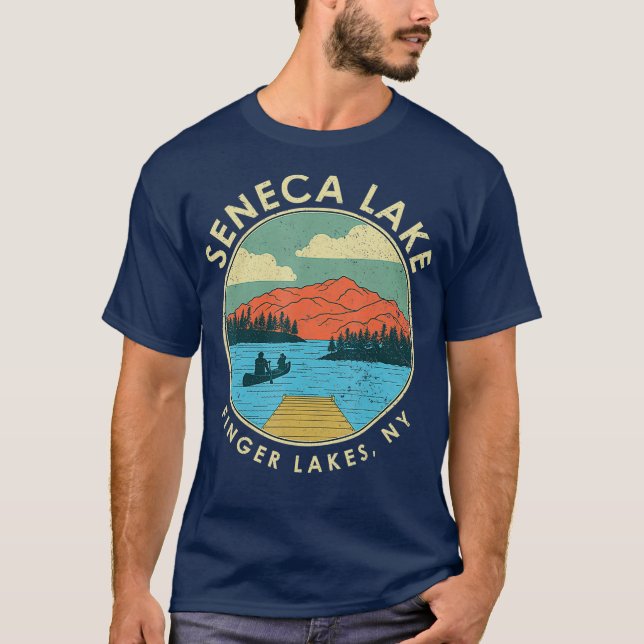 Camiseta Lago Sêneca NY New York (Frente)