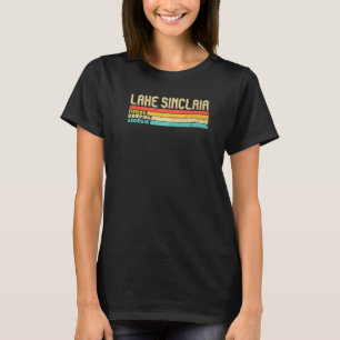 Camiseta Lago Sinclair Geórgia Engraçado Pesca Acampamento