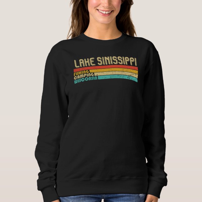 Camiseta Lago Sinissippi Wisconsin Camping Summer V (Frente)