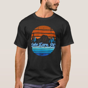 Camiseta Lago Sunset Retro Mountain Lure Nc