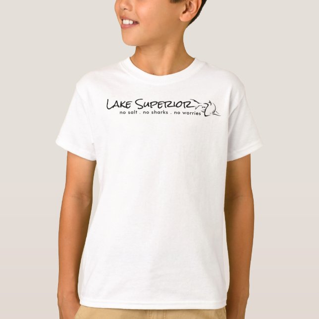 Camiseta Lago Superior - humor (Frente)