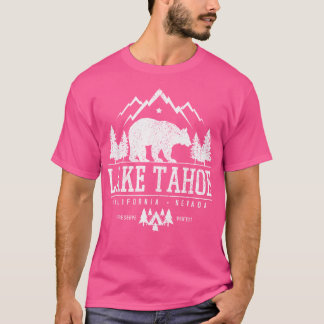 Camiseta Lago Tahoe California - Acampamento Natural Bear M