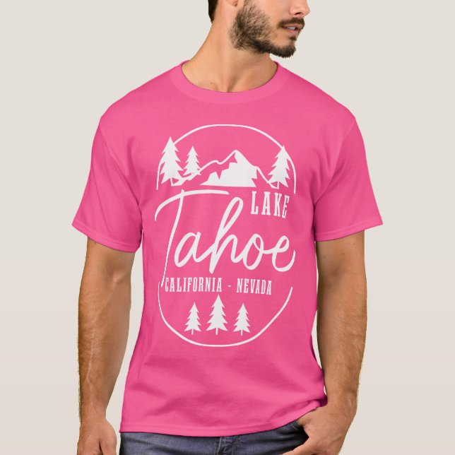 Camiseta Lago Tahoe California Mounts Outdoor Nature Hik (Frente)