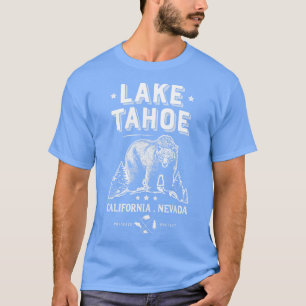Camiseta Lago Tahoe California Nevada Vintage Bear Men Wome