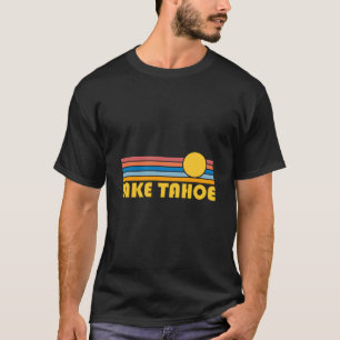 Camiseta Lago Tahoe California Retro Sunset Lake Tahoe