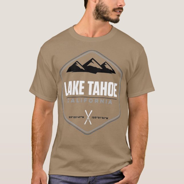 Camiseta Lago Tahoe California Ski (Frente)