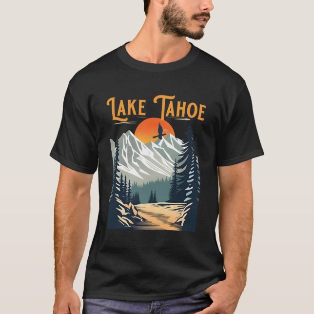 Camiseta Lago Tahoe Caminhando (Frente)