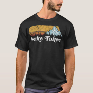 Camiseta Lago Tahoe Montanha Califórnia Retro Ao Ar Livre