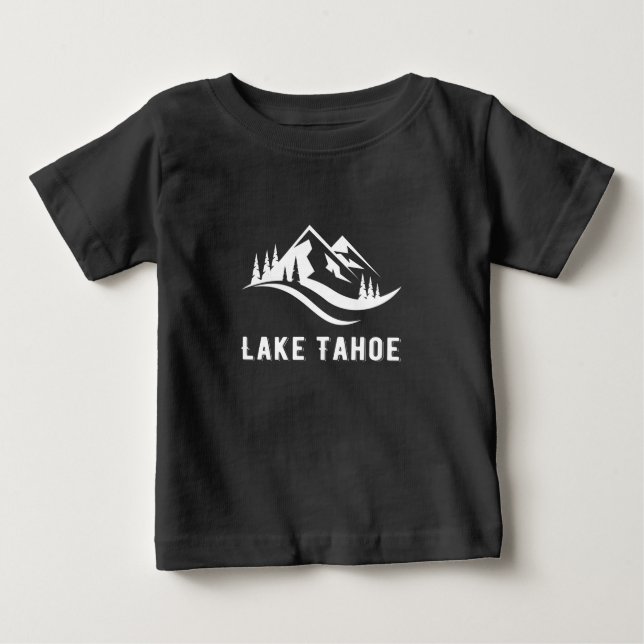 Camiseta Lago Tahoe Montanhas Souvenir Memabilia Winter V (Frente)