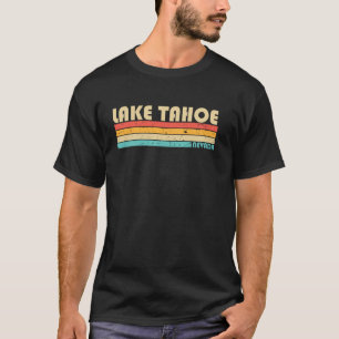 Camiseta LAGO TAHOE NEVADA Divertido Verão de Pesca e Acamp