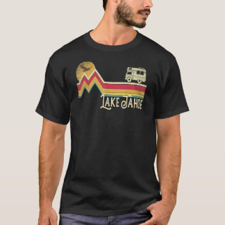 Camiseta Lago Tahoe Retro Style Montanha Vintage Camping Ca