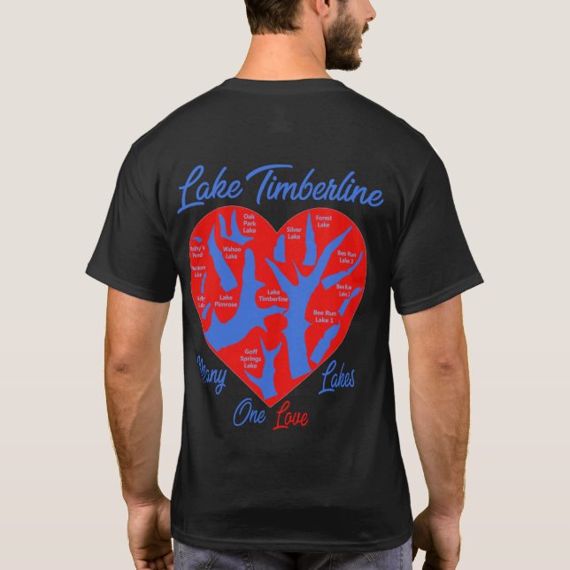 Camiseta Lago Timberline, Muitos Lagos, Um Amor (Verso)