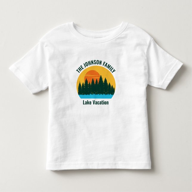Camiseta Lago Vacation Sunset Legal Personalizado (Frente)