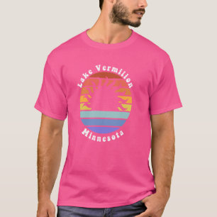Camiseta Lago Vermilion Minnesota MN Sunset Souvenir Vacati