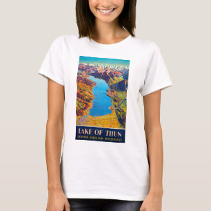 Camiseta Lago Vintage de Thun Suiça