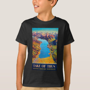 Camiseta Lago Vintage de Thun Suiça
