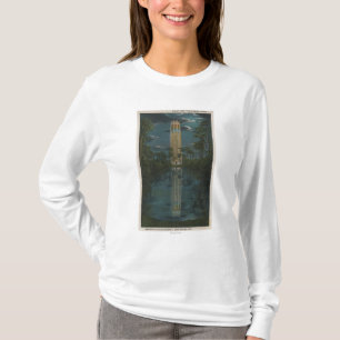 Camiseta Lago Wales, FL - vista do lago & do canto Mt.
