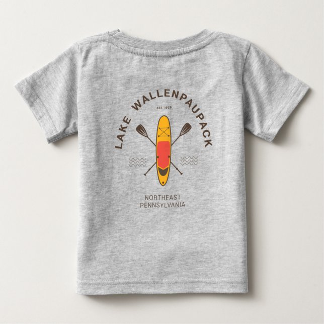 Camiseta Lago Wallenpaupack Pennsylvania Paddle Boembarque (Verso)