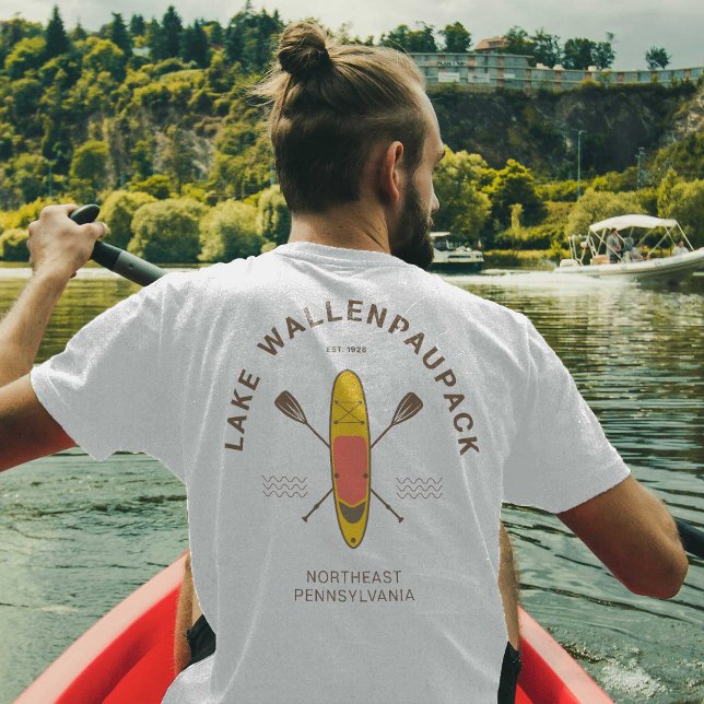 Camiseta Lago Wallenpaupack Pennsylvania Paddle Boembarque (Criador carregado)