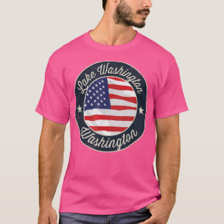 Camiseta Lago Washington - Washington Patriótico Souvenir T