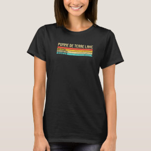 Camiseta Lago Waubesa Wisconsin Engraçado Pesca Acampamento