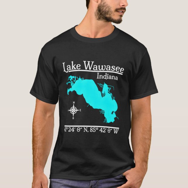 Camiseta Lago Wawasee Indiana (Frente)
