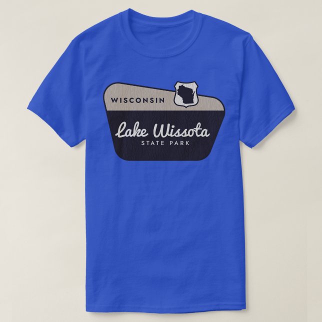 Camiseta Lago Wissota State Park - Sinal de Boas-vindas (Frente do Design)