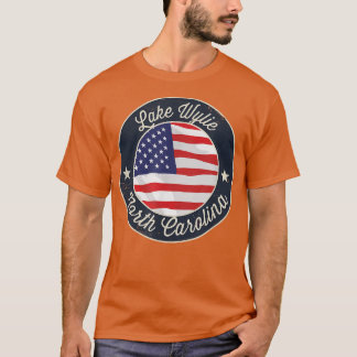 Camiseta Lago Wylie - Patriótica Carolina do Norte Souvenir