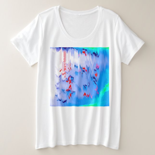 Camiseta Lagoa azul (Frente do Design)