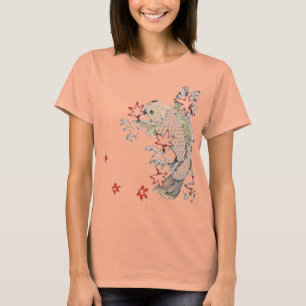 Camiseta Lagoa de Koi do outono