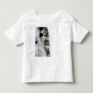 Camiseta Lagoas do Meltwater ao longo da costa oeste de