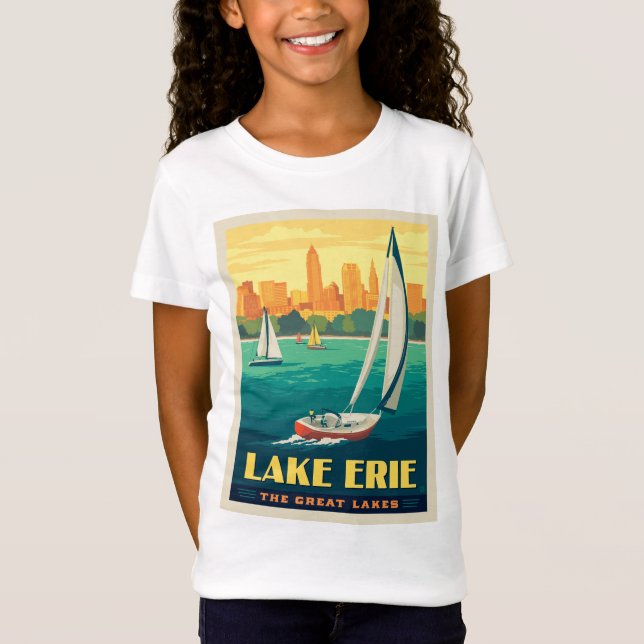 Camiseta Lagos excelente | Lago Erie (Frente)