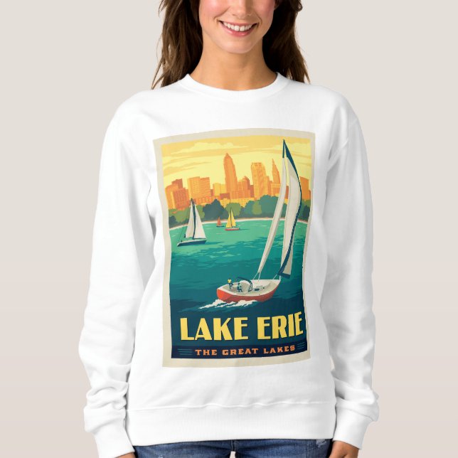 Camiseta Lagos excelente | Lago Erie (Frente)