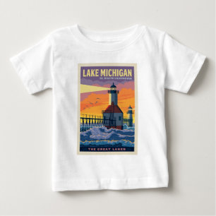 Camiseta Lagos excelente Lago Michigan