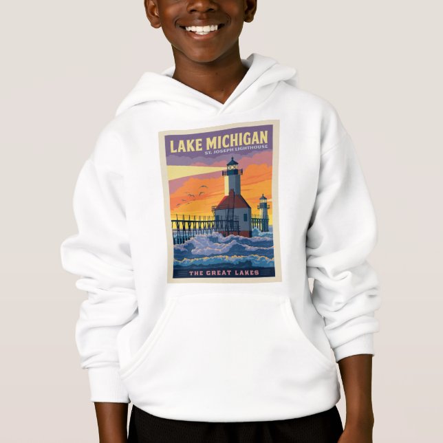 Camiseta Lagos excelente | Lago Michigan (Frente)
