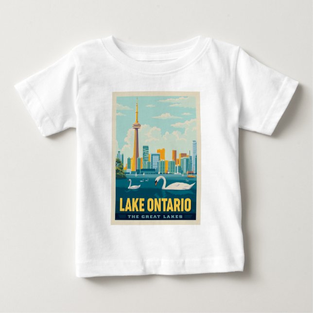 Camiseta Lagos excelente | Lago Ontario (Frente)