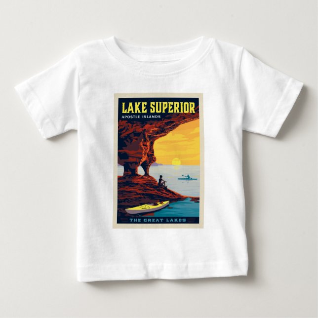 Camiseta Lagos excelente | Lago Superior (Frente)