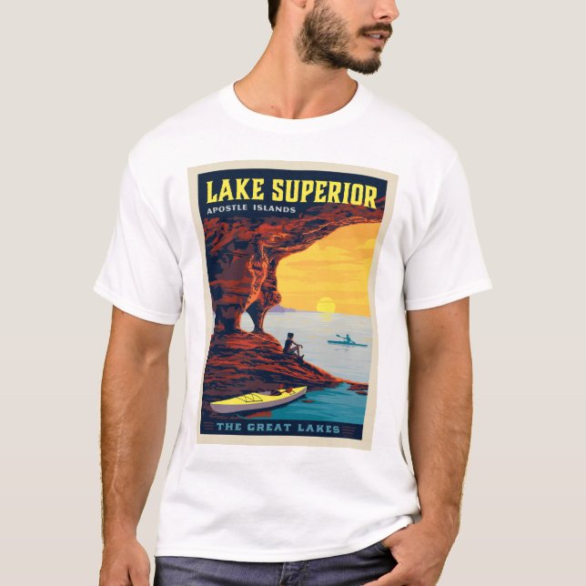 Camiseta Lagos excelente | Lago Superior (Frente)