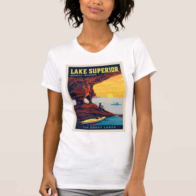 Camiseta Lagos excelente | Lago Superior (Frente)