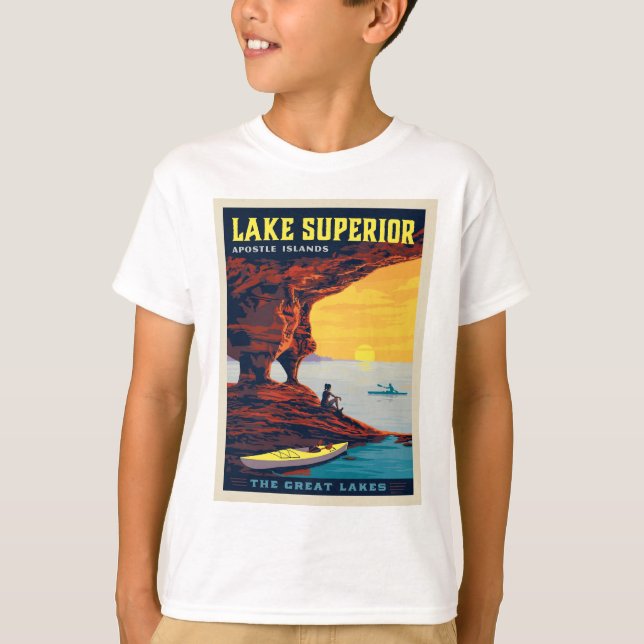 Camiseta Lagos excelente | Lago Superior (Frente)