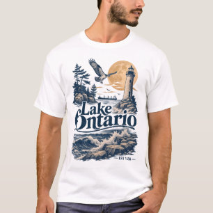 Camiseta Lagos Ontario Antigos Grandes Lagos