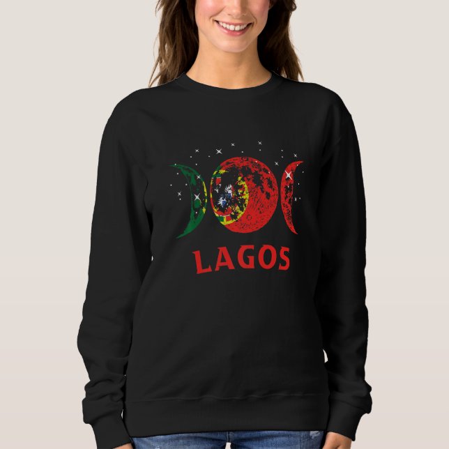 Camiseta Lagos Portuguese City Retro Portugal Flag   (Frente)