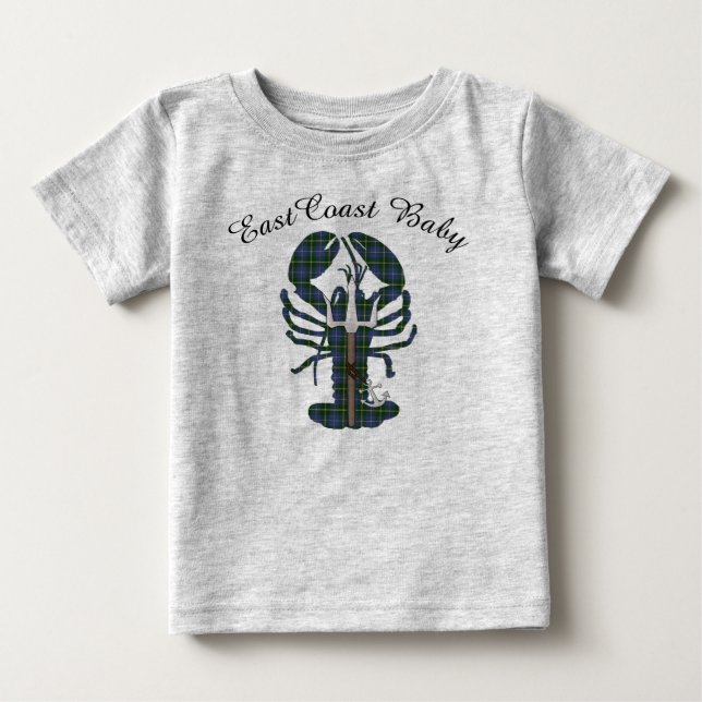 Camiseta Lagosta bebê da Costa Leste Nova Scotia Halifax Ca (Frente)