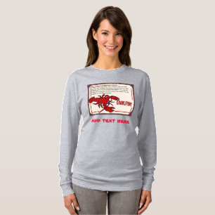 Camiseta Lagosta cômica, Crayfish, lagosta, troco, adicion