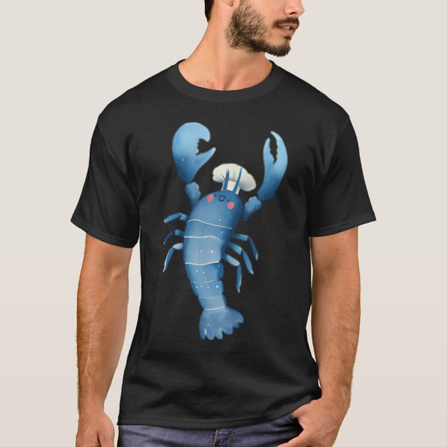 Camiseta Lagosta de Chef com Estrela Michelin (Frente)