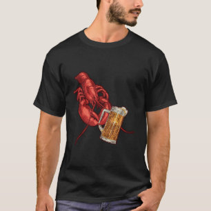 Camiseta Lagosta Drinker Beer Crustacean Lagosta