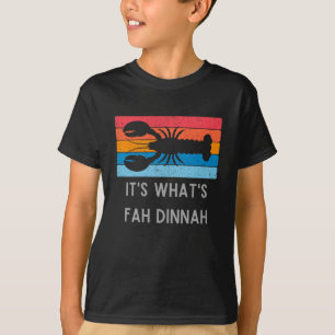 Camiseta Lagosta É o que é Fah Dinnah Funny Kid