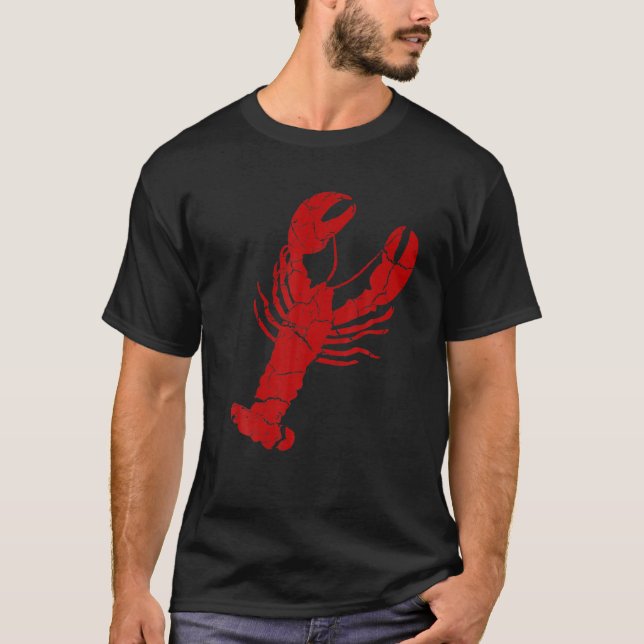 Camiseta Lagosta Impressão Vermelho - Lagosta T (Frente)