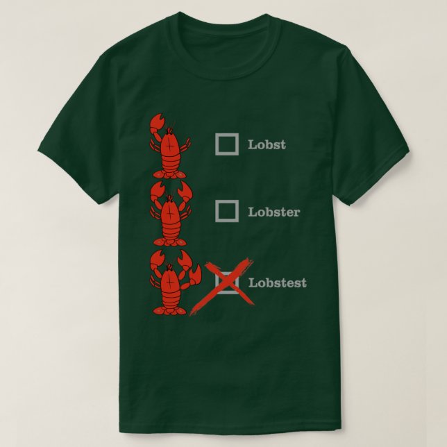 Camiseta Lagosta Lagosta Lobstest Crustacean Shellebration (Frente do Design)